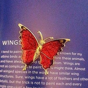 Vintage butterfly brooch